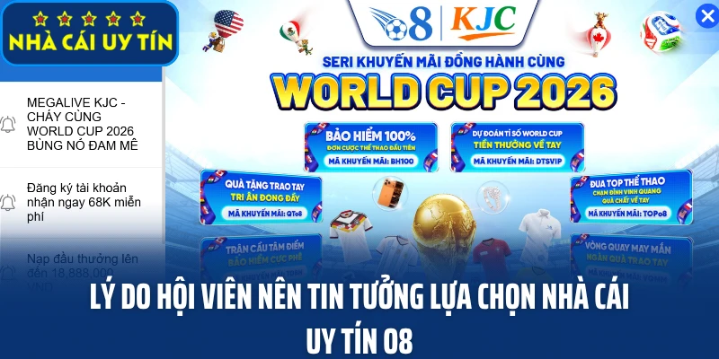 Lý do hội viên nên tin tưởng lựa chọn nhà cái uy tín O8